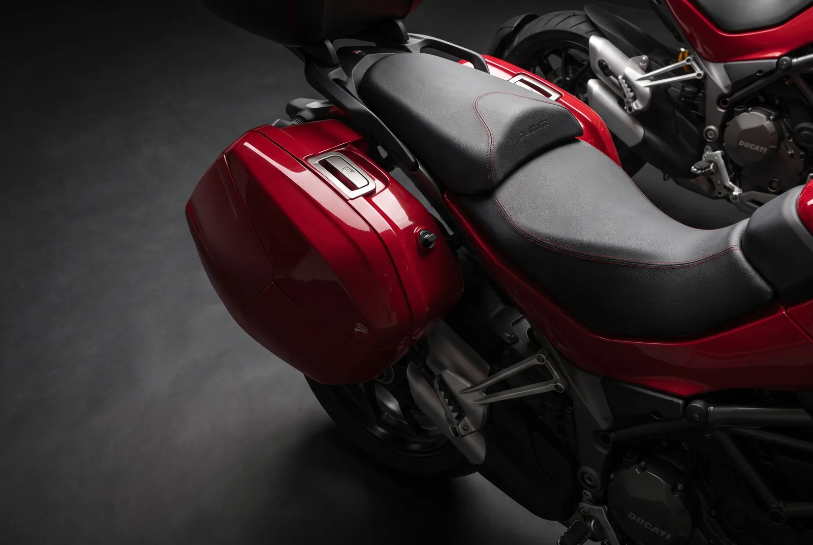 Detail van een Ducati Multistrada