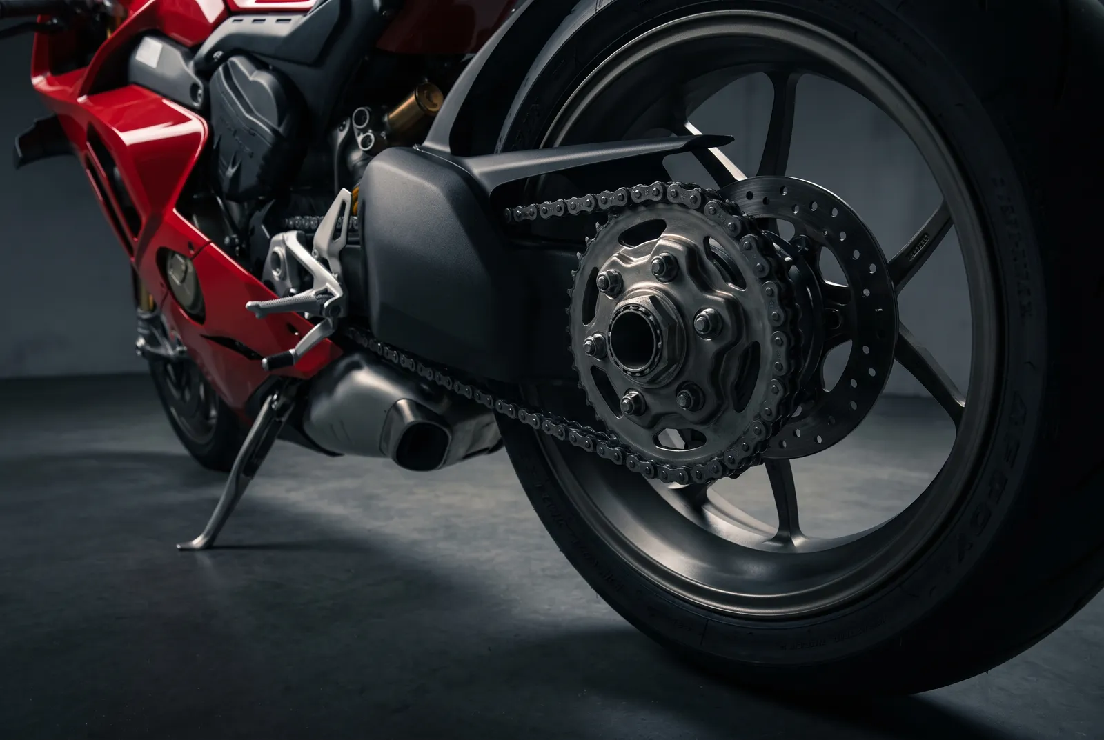 Detail van een Ducati Panigale